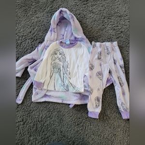 Frozen House Coat and Pajamas 3T